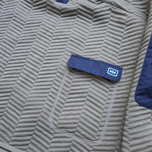 Vtg Y2k HELLY HANSEN HH Logo Colorblock Outdoors Techwear Ribbed Shell Jacket Sm - Picture 4 of 7